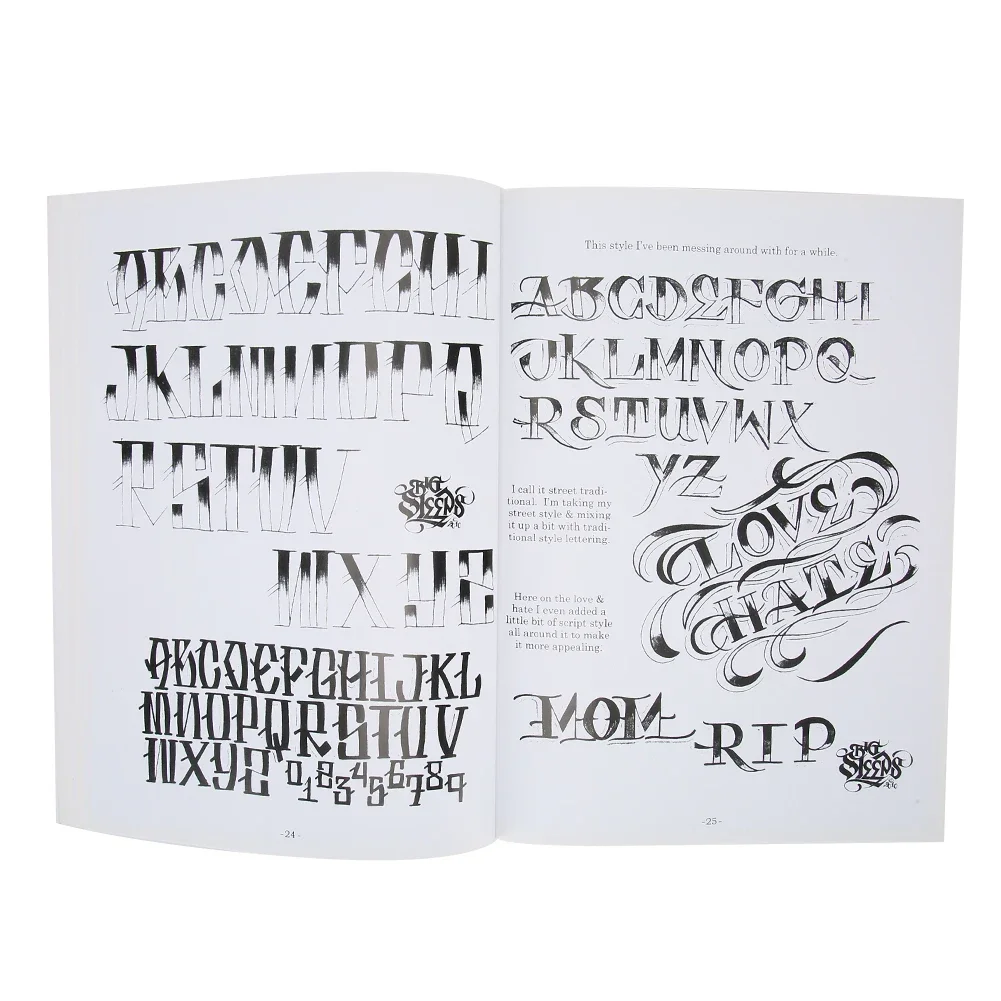 Modèle de tatouage Liberty Art Letter Pattern, nettoyage de tatouage, modèle de pratique, accessoire pour artiste corporel, outil de tatouage de beauté, 44