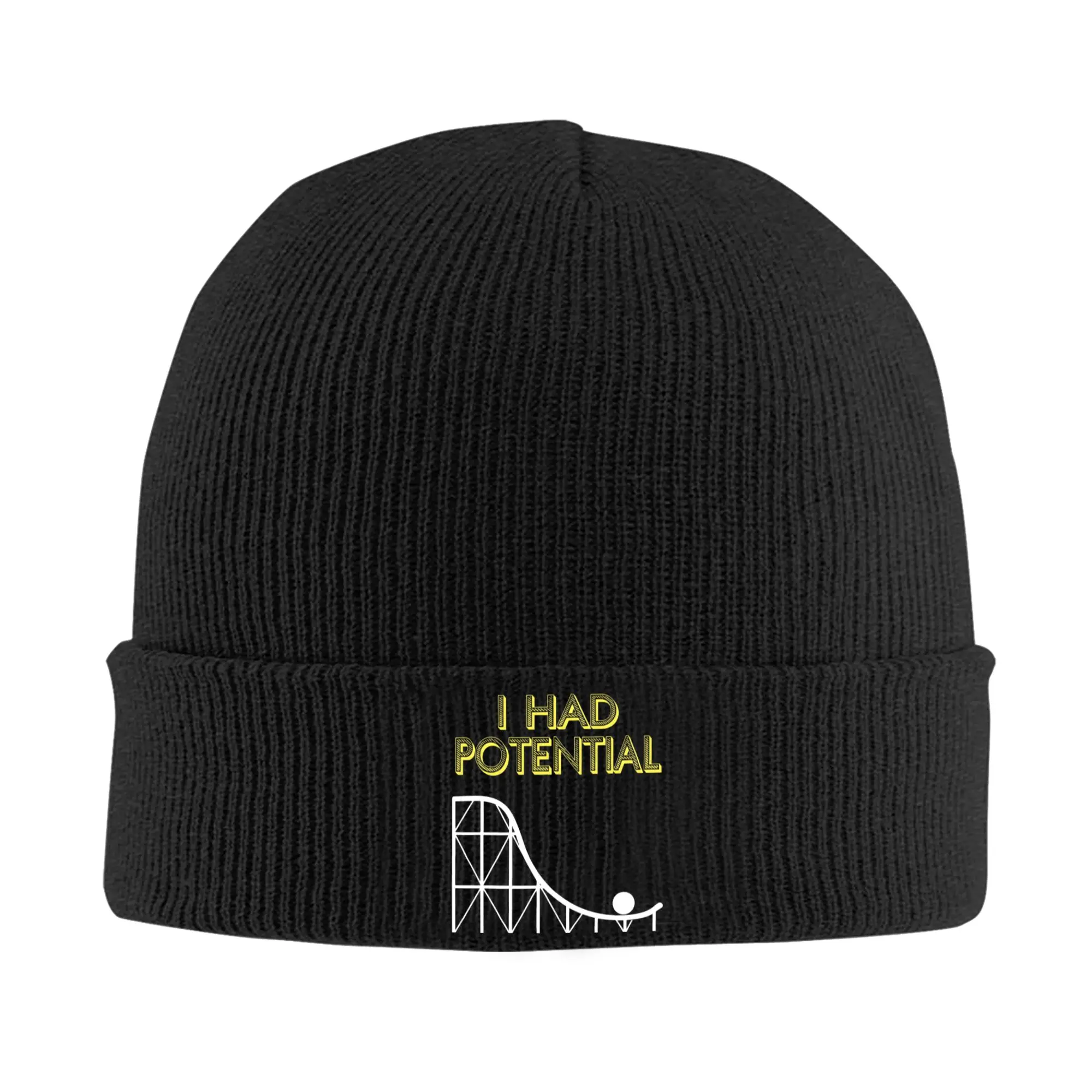 I Had Potential Humor  Hat Autumn Winter Beanies Warm Project Hail Mary  Cap Unisex Acrylic Knitted Caps