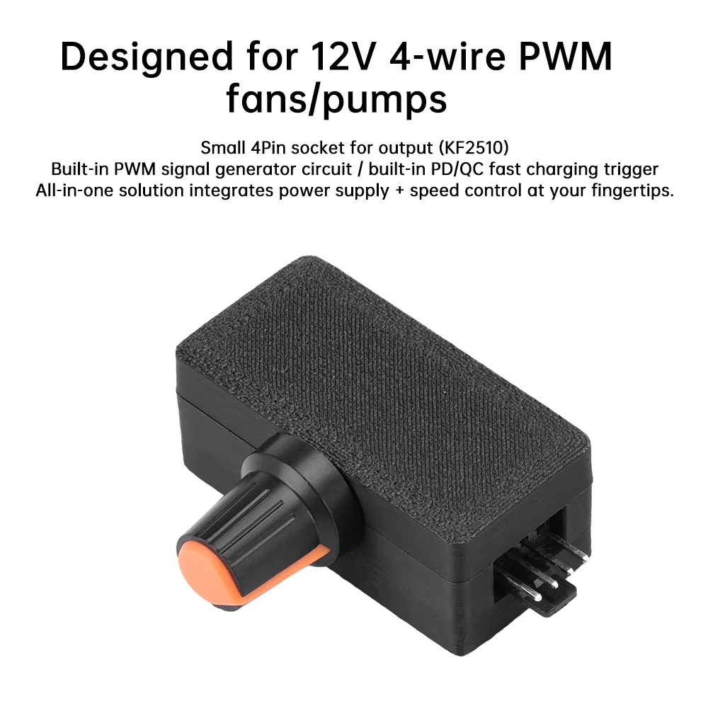 อุปกรณ์ควบคุมความเร็ว PWM พลังสูง4Pin หม้อน้ำระบายความร้อนด้วยน้ำแบบ DIY