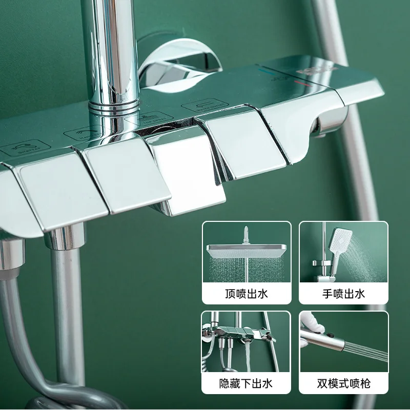 Vollkupfer-Duschset, Badezimmerbadewanne für den Haushalt