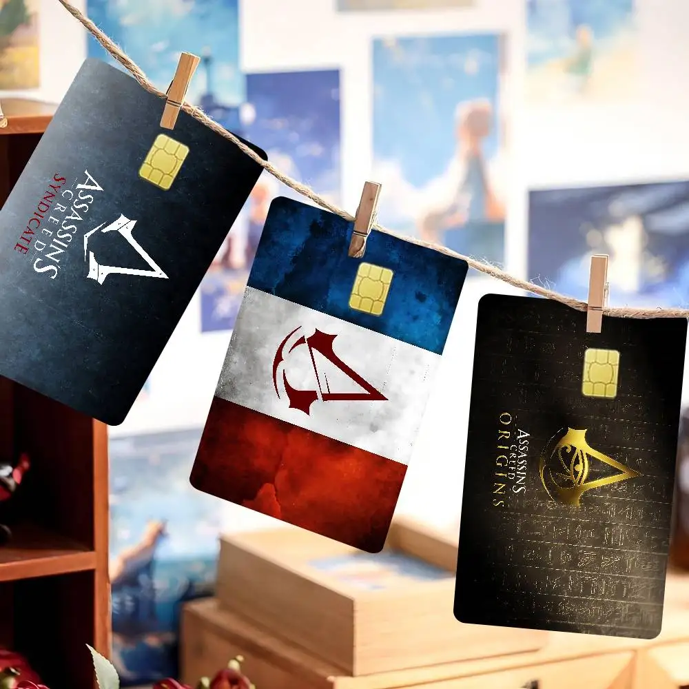 A-Assassin C-Creed Game Anmie Sticker Film Skin Cover For Credit Card Debit Bank Card Front
