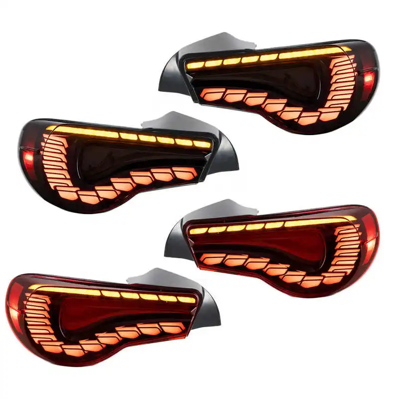 1 Pair Taillight Assembly GTS Full LED Dynamic Tail Lights With Sequential Turn Signal Replacement for Subaru BRZ 2012‑2021