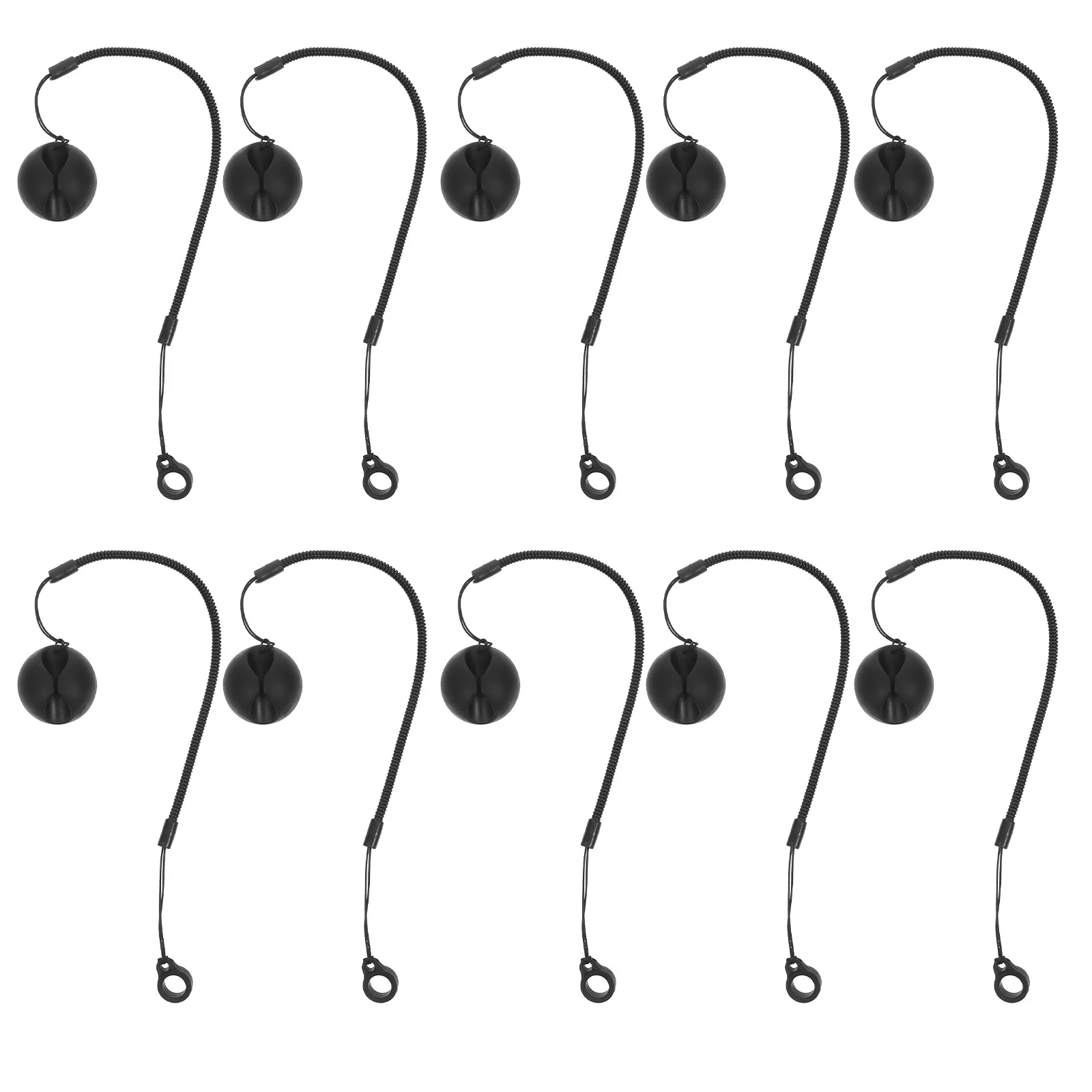 

10 шт. защитных цепочек для ручек с надежным основанием, страховочный ремешок для ручек для кассира, офиса, ресепшена, безопасное хранение канцелярских принадлежностей