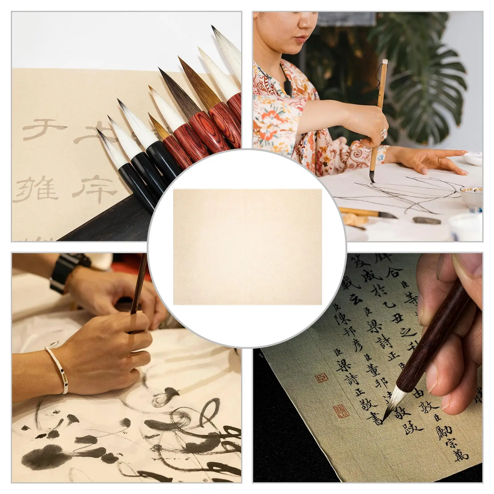 50 Pcs Ancient Paper Vietnamese Rice Copy Scriptures Caligraphy Japanese Chinese Calligraphy