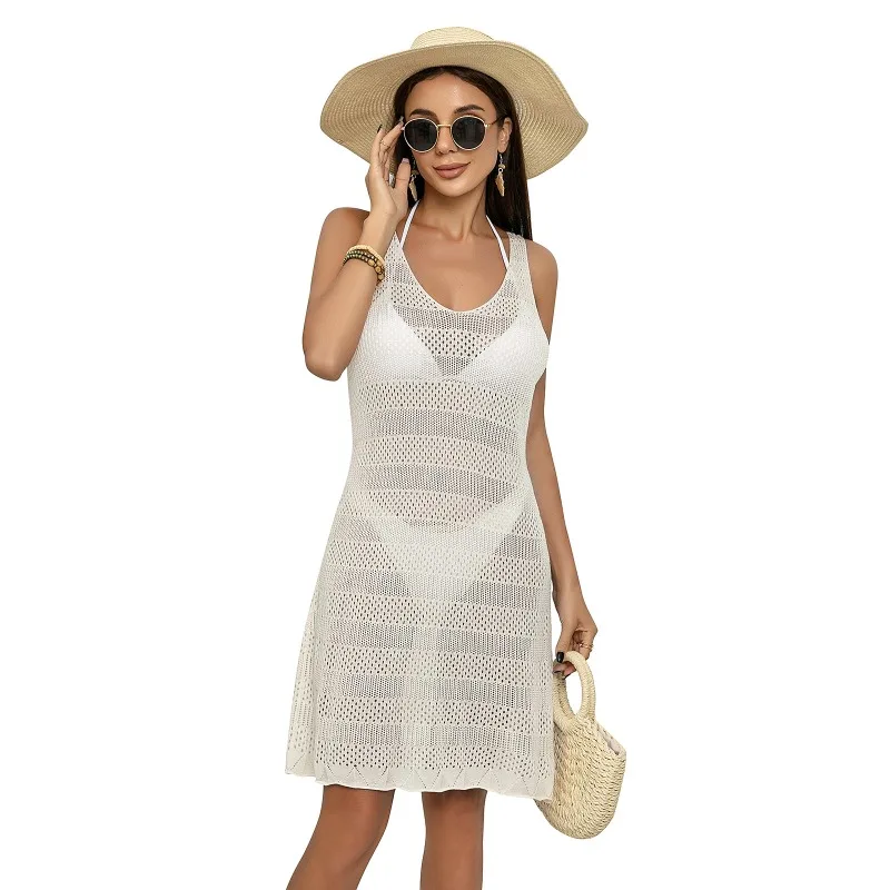 Sexy Bade bekleidung Frauen Beach wear Bade bekleidung Frau Strand ausflug Strick Badeanzug Vertuschungen Urlaub Outfits Frau 2024 transparentes