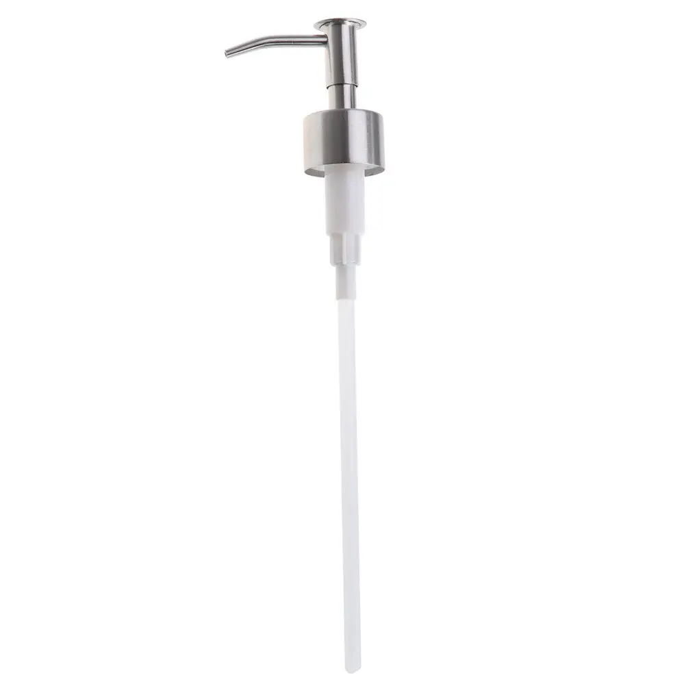 Press Pump Dispenser Head Stainless Steel Rust Resistant 28 Thread Size Lotion Pump Lid Replacement for Bottles