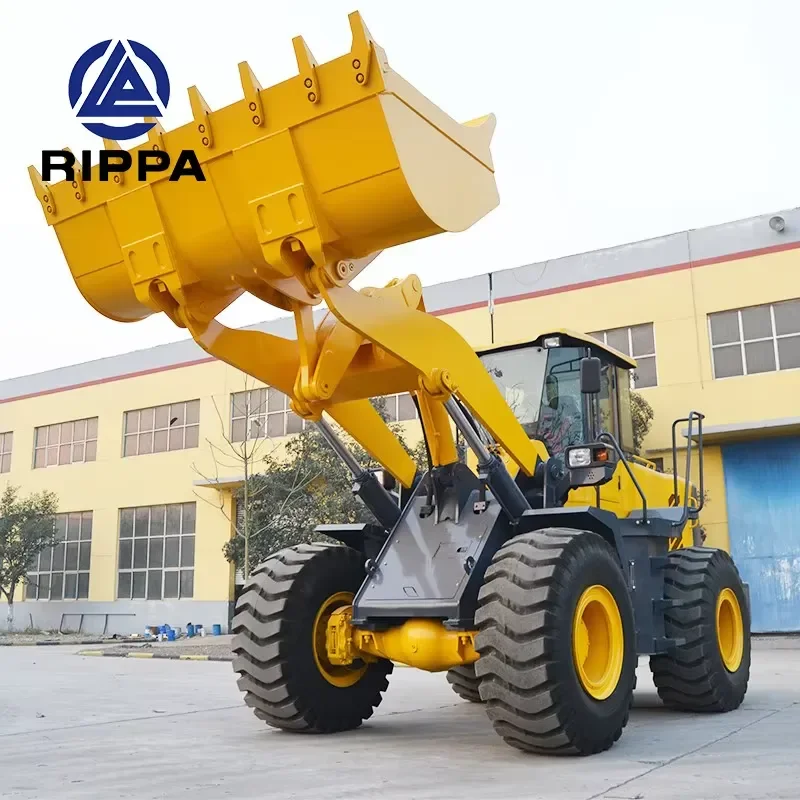 Full-Featured Heavy Wheeled Loader 16 Ton Backhoe & Front Loader EPA Engine 4WD Bucket for Sale