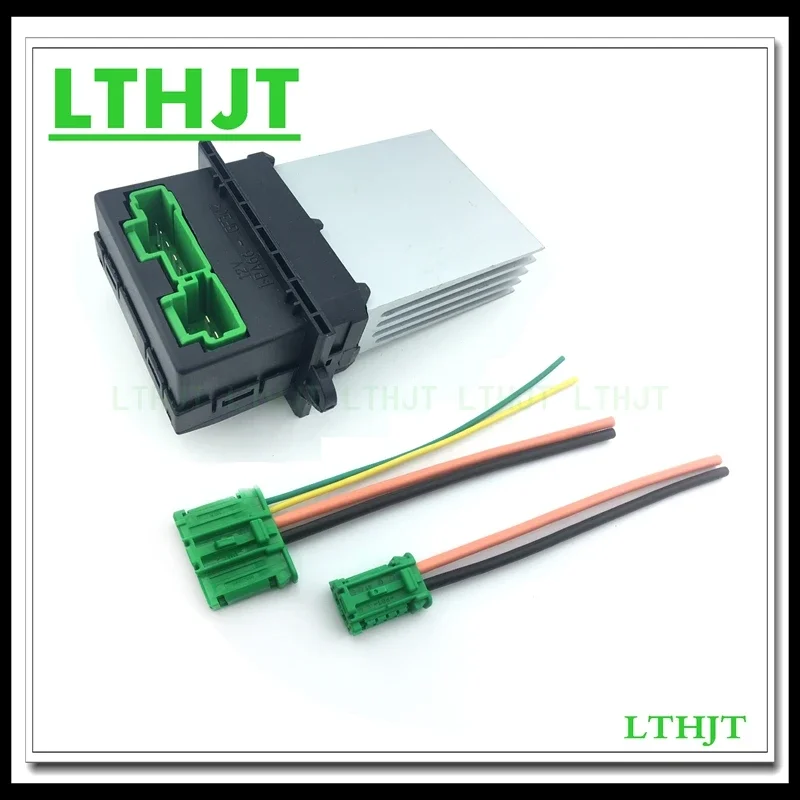 

Heater Blower Resistor+Connector/Wire 6441.L2 7701207718 7701048390 For Renault Citroen C2 C3 C5 Peugeot 406 107 207 607