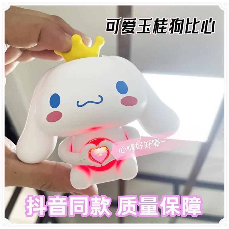 Kawaii Sanrio Anime Confession Cinnamoroll Talking Valentine's Confession Gift for Girlfriend Luminous and Sound Toys Custom