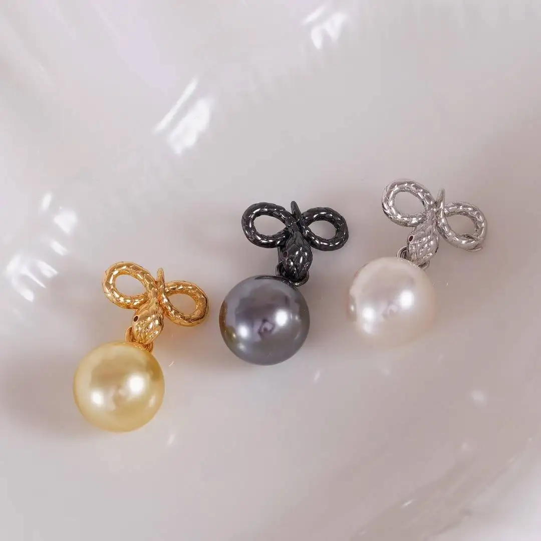 

Bow Knot Shape 925 Sterling Silver Pendant Mounts Base Findings Settings Mountings Jewelry Fittings for 11-12mm Pearls 3pcs/lot