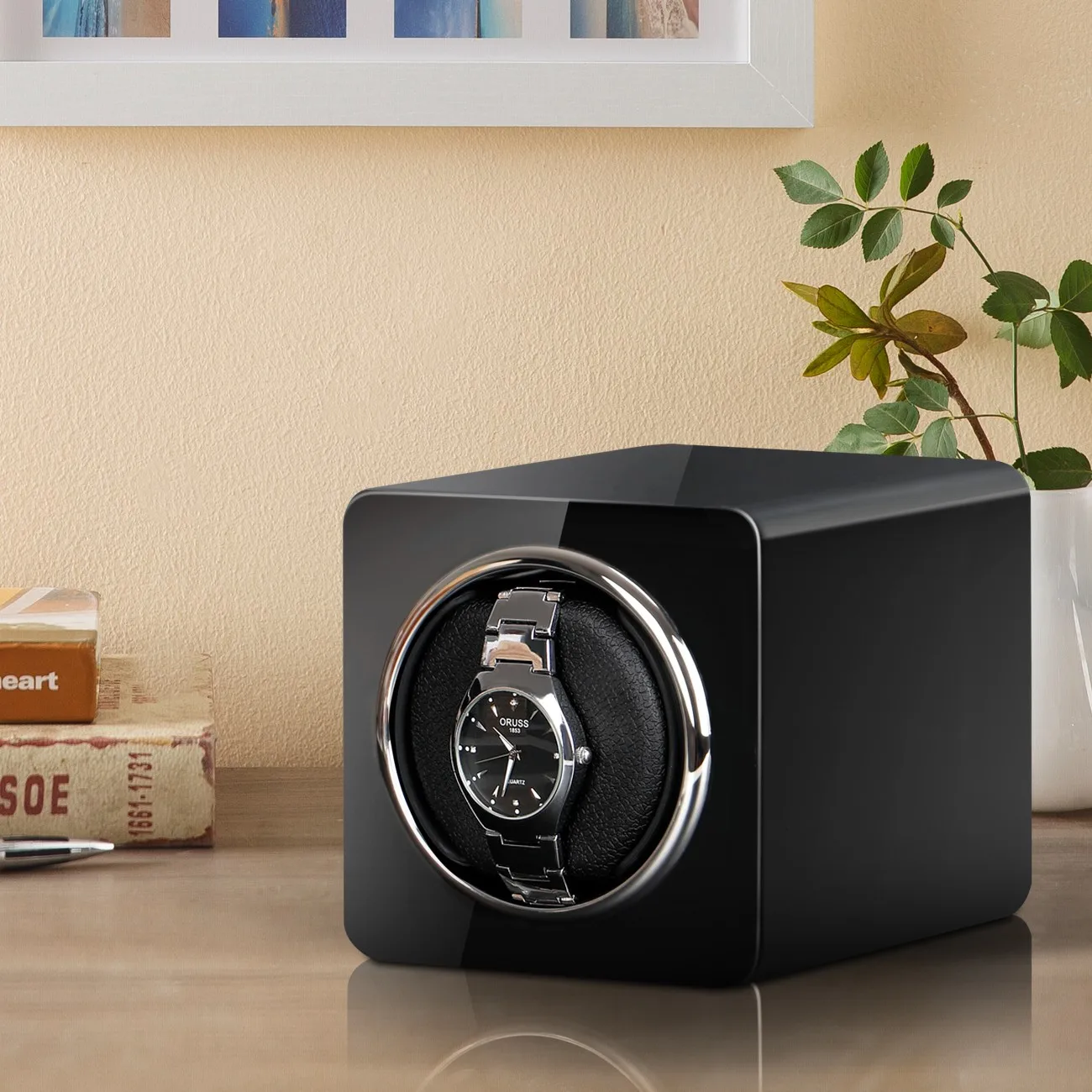 Automatic Watch Winder Watch Luxury Single Watch Collection Shaker Box Silent Mabuchi Motor Self-Winding Gift Box