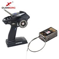 DUMBORC X6P 6CH 2.4G RC Radio Controller Transmitter with X6DC Receiver for RC Car Boat Tank Support DIY