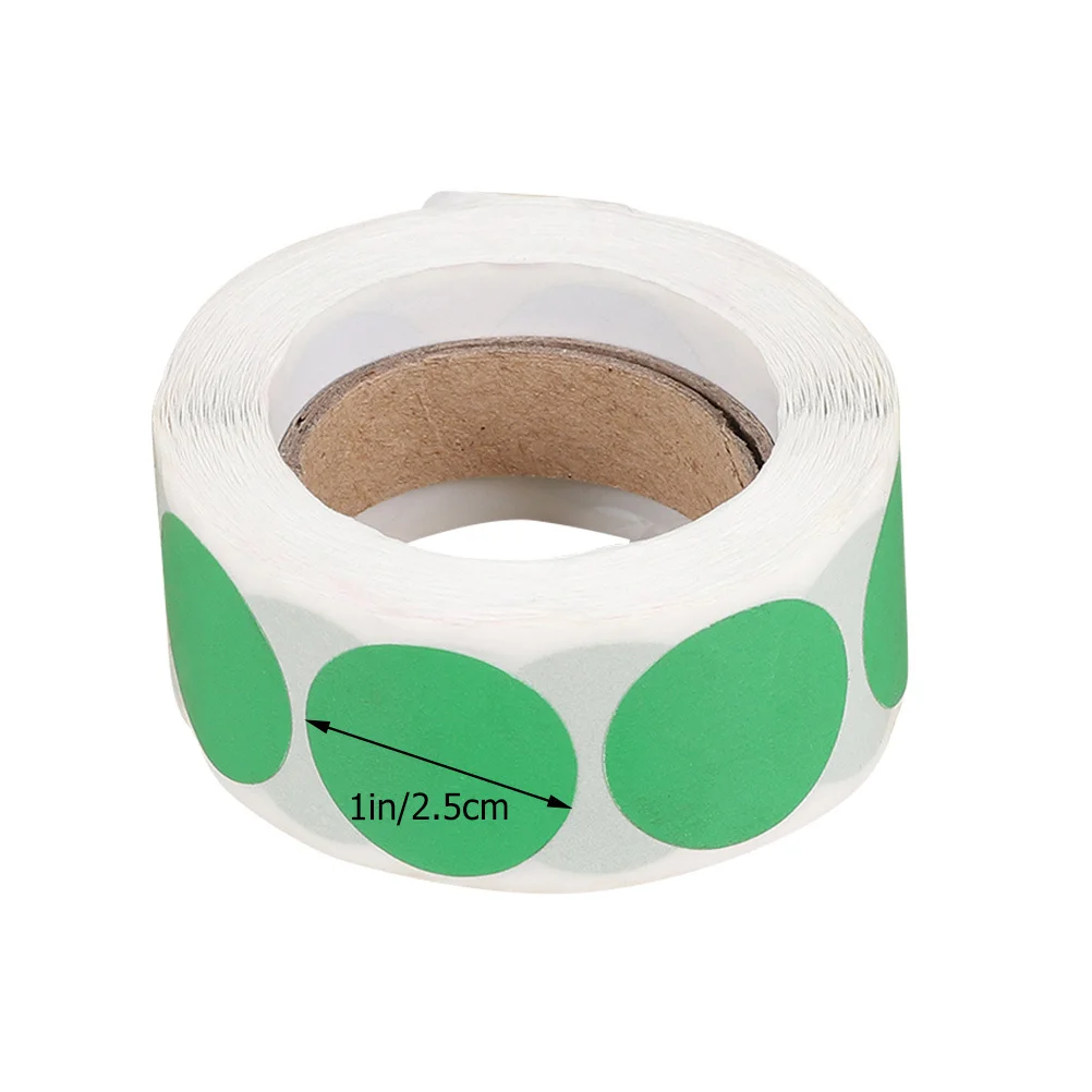 5 لفات من ملصقات النقاط الدائرية ذاتية اللصق اللامعة لتنظيم تخزين المكاتب المنزلية وملصقات النقاط #3