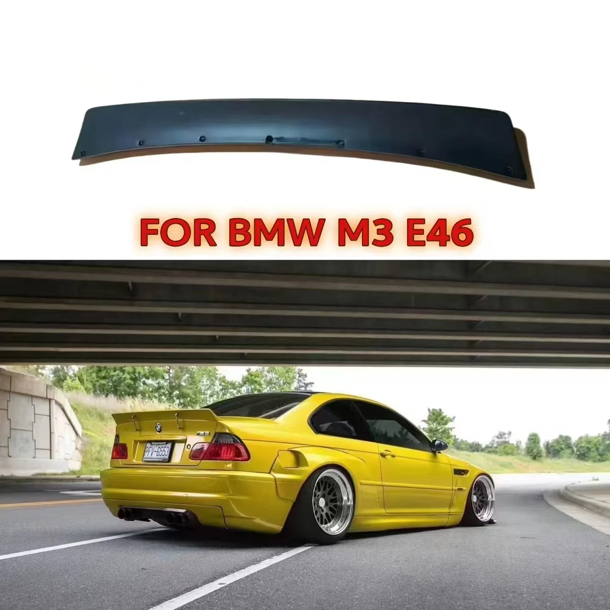 

Carbon Fiber Rear Boot Spoiler Wing for BMW E46 2Door 4 Door FRP Fiber Glass Trunk Spoiler FRP Bumper