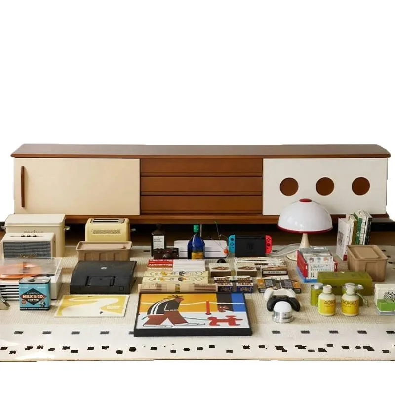 

Solid wood TV cabinet Living room household storage cabinet Simple TV cabinet