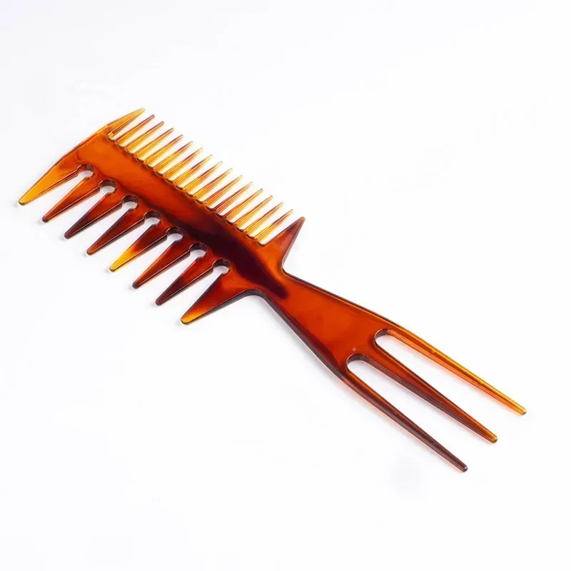 Big Teeth Double Side Tooth Combs Barber Hair Dyeing Cutting Coloring Brush Hair Brush Man Hair Styling Tool