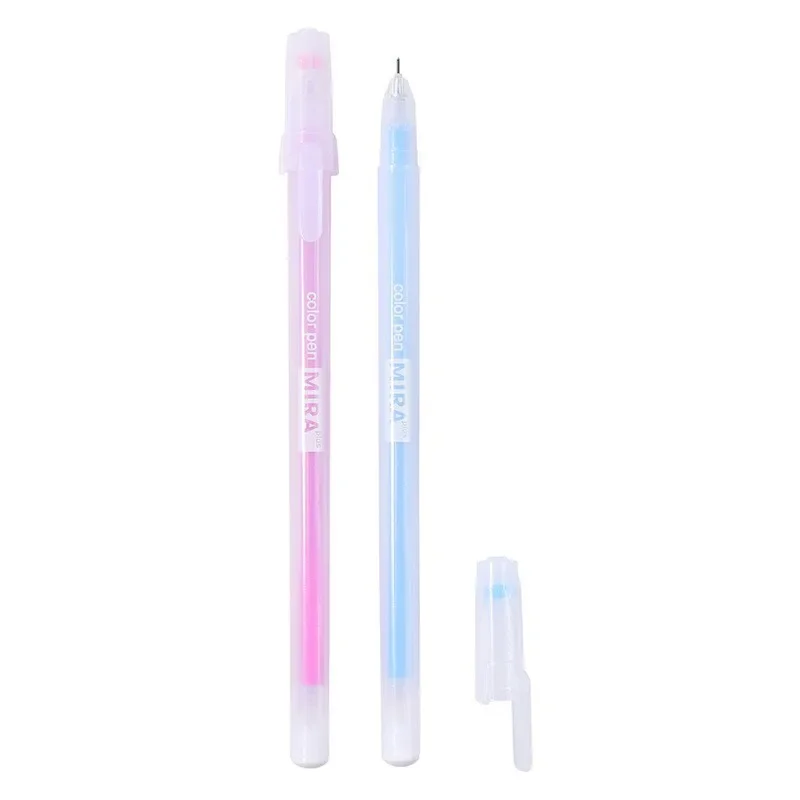 12 kleuren Gel Pen Refill Set Box Kawaii 0.5mm Snoep Kleuren Balpennen Student Kantoor Schrijven Pennen School briefpapier