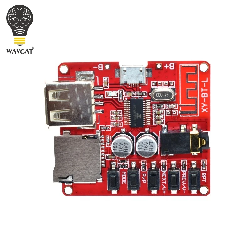 WAVGAT Bluetooth decoder board MP3 lossless car speaker amplifier modified Bluetooth 4.1 circuit board