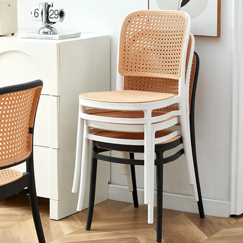 Hotel Casual Vintage Inspired Replica Dining Chair Chaise Modern Woven Chair for Home Dining Minimalist Designer Social Cafe