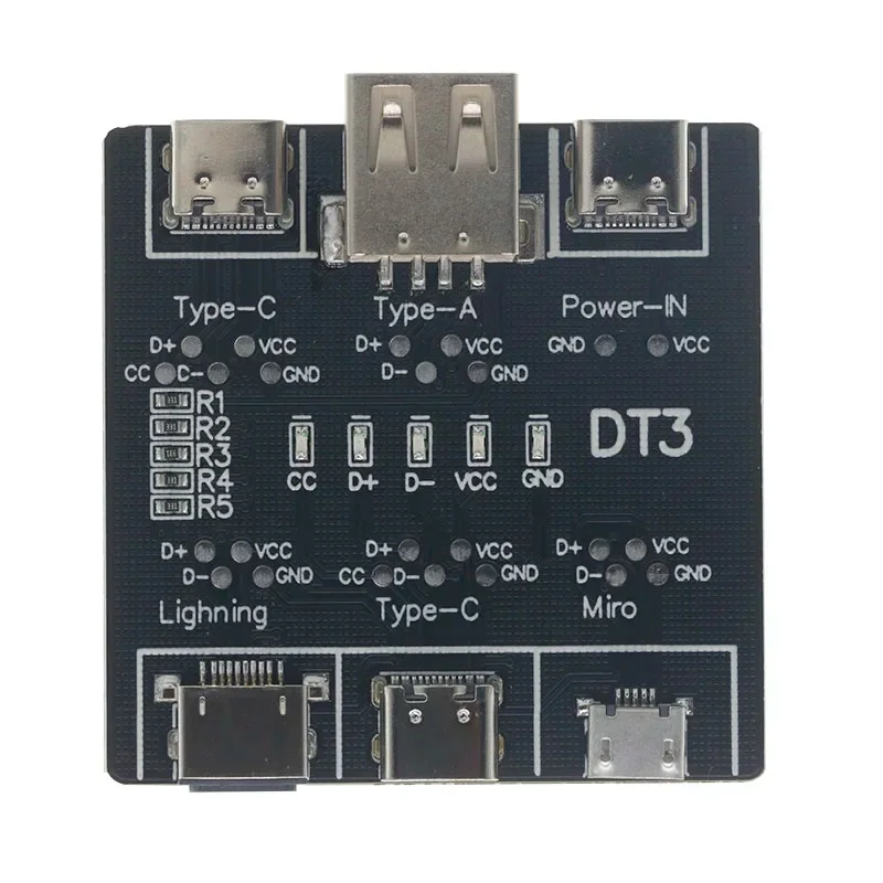 DT3 Data Cable Detection Board Type-C Micro USB C Cable Tester Short Circuit On Off Switching Diagnose Tool for iOS Android