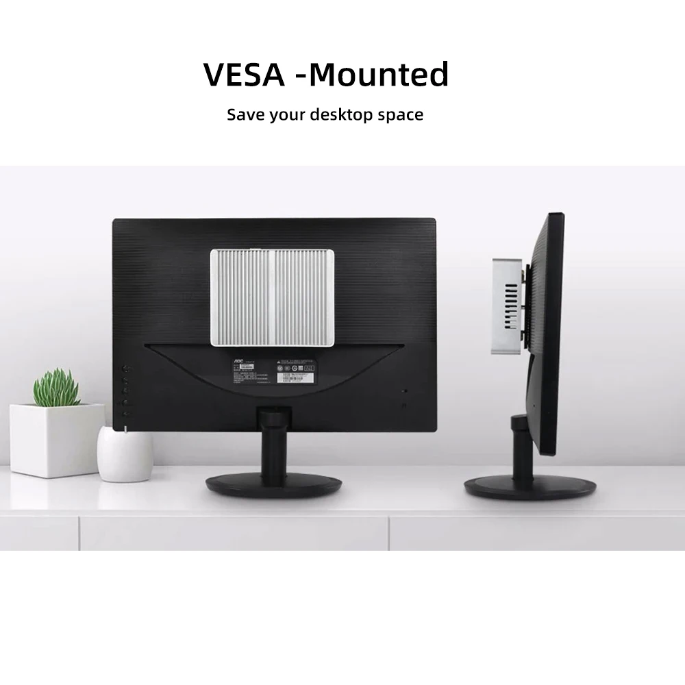 XCY 팬리스 미니 PC 인텔 코어 I7 4500U I5 5200U 300M WiFi 기가비트 이더넷 8개 USB 포트 VGA HDMI 디스플레이 윈도우 10 리눅스 HTPC 썸네일 6