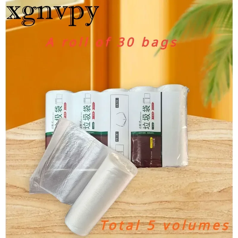 xgnvpy Household roll disposable garbage bag dormitory kitchen household disposable