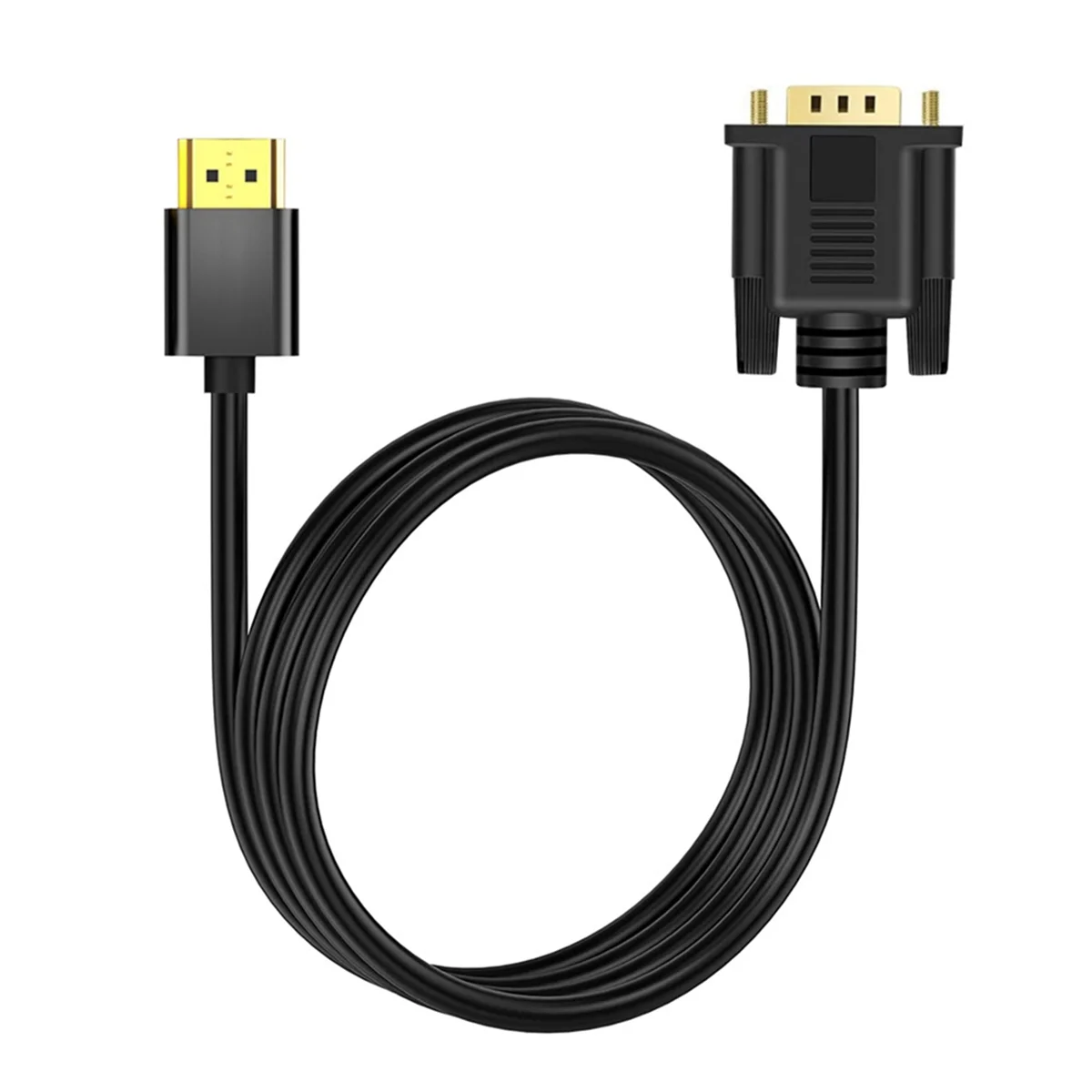 Модернизированный кабель-переходник HDMI-VGA, 1080P, позолоченный для ПК