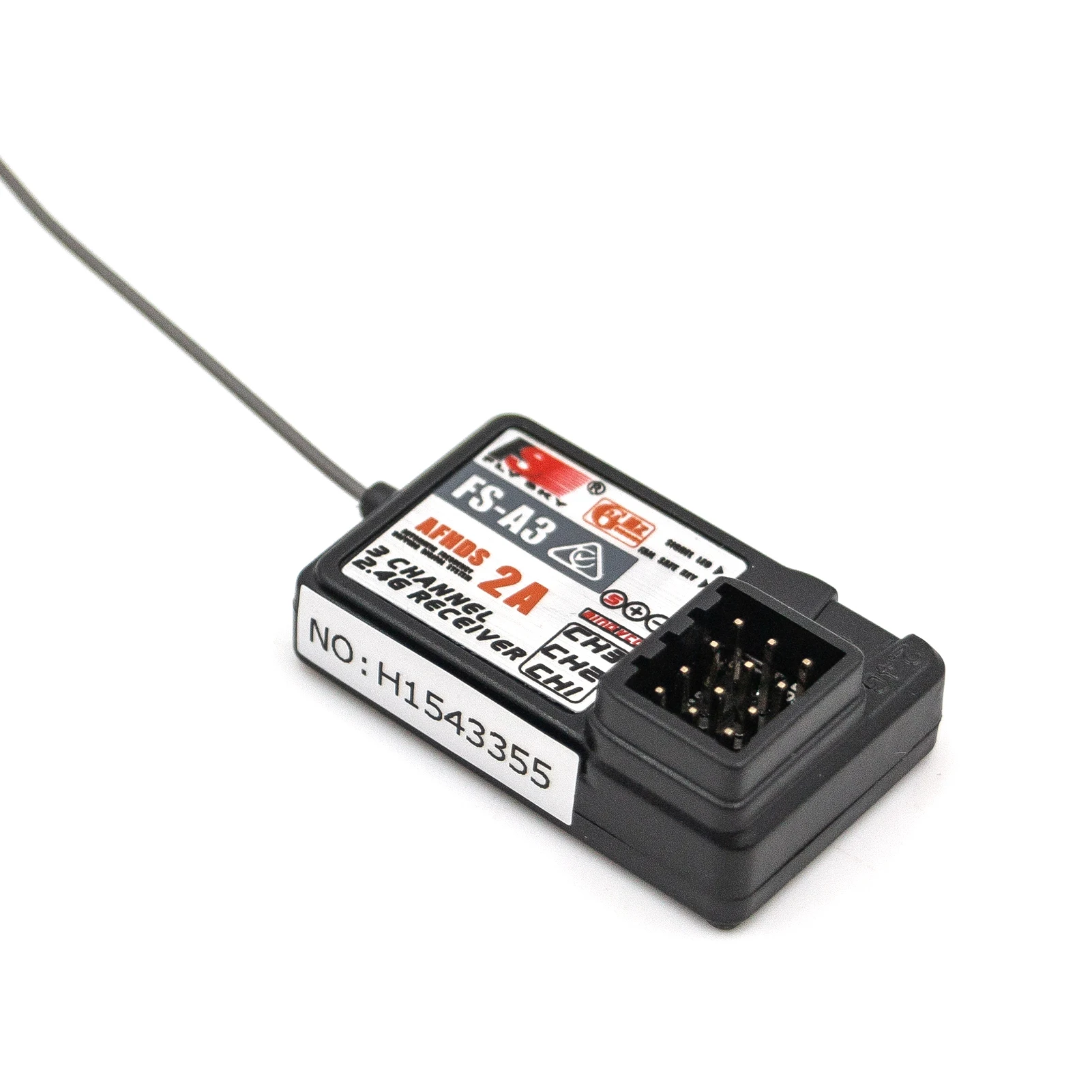 2Pcs Flysky FS-A3 AFHDS2A 2.4G 3CH Receiver for GT2E GT2G Transmitter