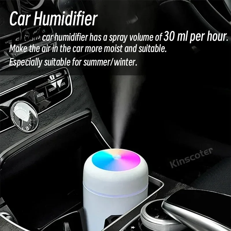 Humidifier Portable USB Ultrasonic Colorful Cup Aroma Diffuser Cool Mist Maker Air Humidifier Purifier With Light For Car Home