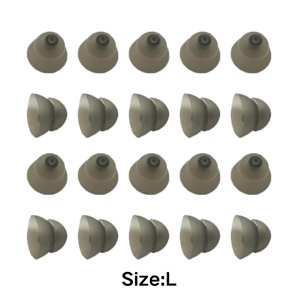 

20Pcs Portable Hearing Aid Eartips Washable Detachable Anti Static Soft Silicone Hearing Aid Domes Hearing Aid Accessories S/M/L