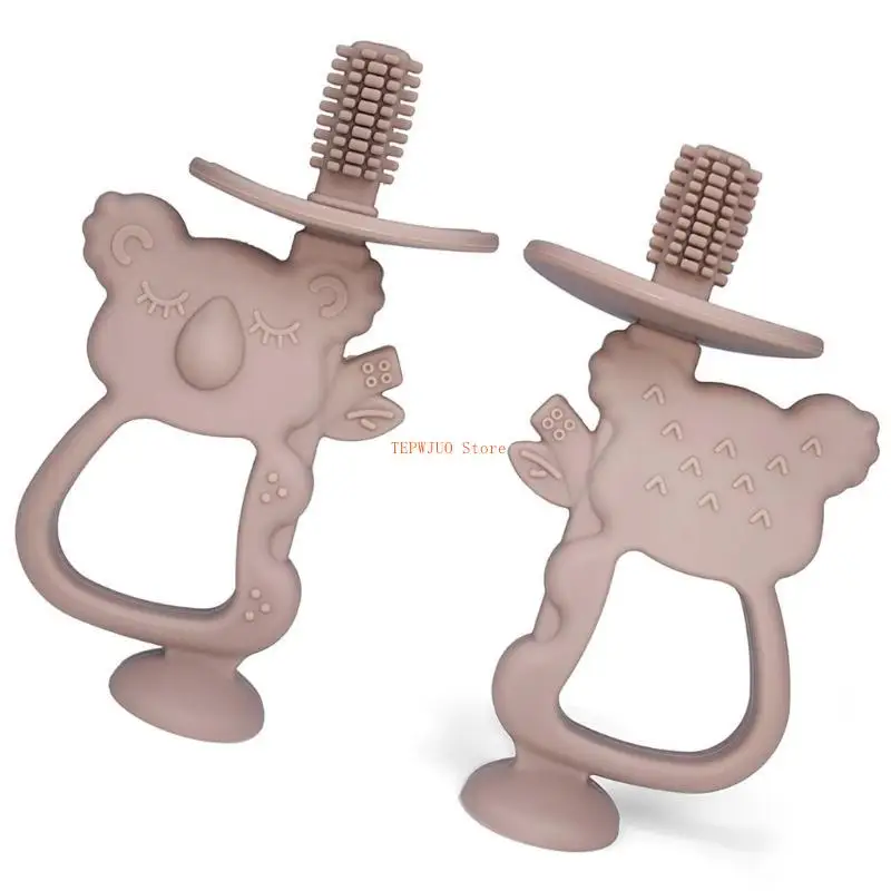 لعبة U50F Teether مضغ مع قاعدة شفط Baby Baby Beaben