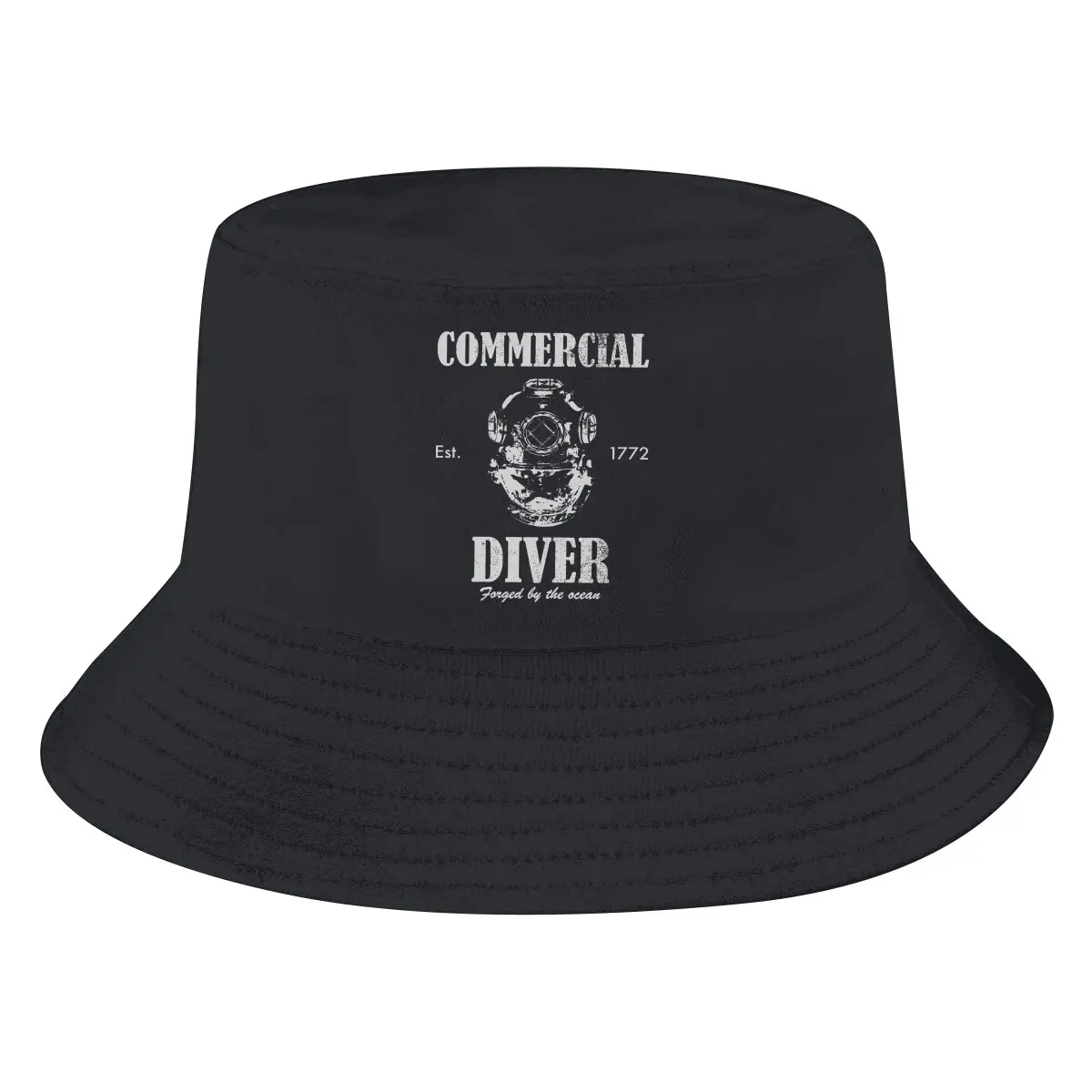 Dive Scuba Diving Bucket Hat Commercial Diver Men's Women's Fisherman Cap Hip Hop Beach Sun Fishing Hats