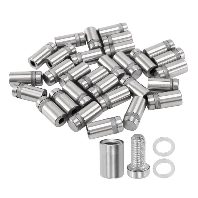 

TFORU-90 штук, 12 x 22 мм, держатели для стекла из нержавеющей стали, для крепления вывесок