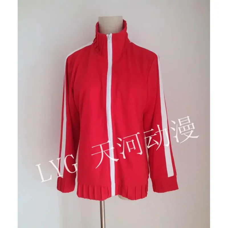 DY20 أنيمي MekakuCity الممثلين Kisaragi Shintaro لعب الأدوار تأثيري حلي للجنسين الأحمر سستة معطف المدرسة الثانوية ملابس خارجية معطف رياضي