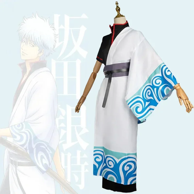 Аниме Gintama Sakata Gintoki Косплей Костюм Кимоно Халат Униформа Карнавальный Костюм Хэллоуин Вечеринка Ролевая Игра Наряд для Взрослых 2025