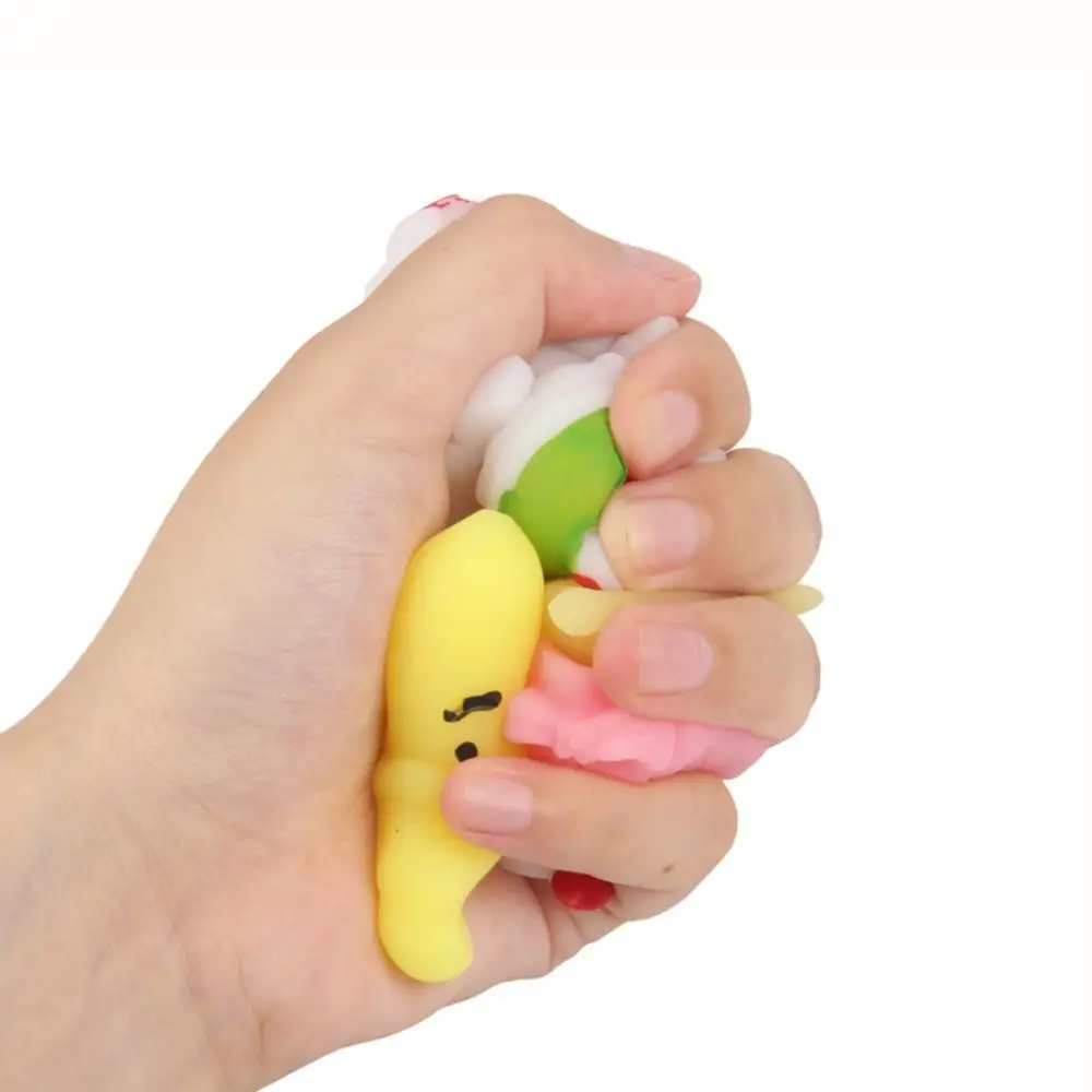 Funny Soft Christmas Fidget Toys Slow Rebound Stretch Squeezing Hand Squeeze Toy Kawaii Random Style Xmas Game Adult