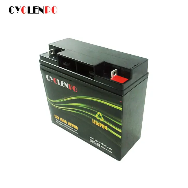 Factory direct supply lithium ion battery 12v 15ah lifepo4 battery