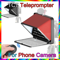 LENSGO TC7 Fold Prompter Portable Teleprompter For Phone Camera for Live Interview Video for 7.9 inch Tablet iPad Smartphon