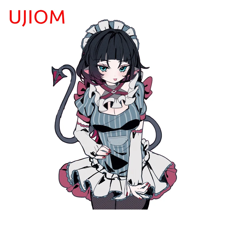 UJIOM Funny Maid Jane Doe Zenless Zone Zero Wall Sticker Creative Cartoon Computer Case Helmet Trunk Decals Vinyl House Decor