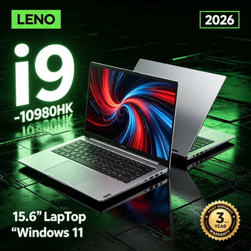 15.6 Inch Portable Notebook PC, Intel i9-10980HK, 32GB RAM 2TB SSD, Windows 11 Pro, High Performance Gaming & Business Laptop
