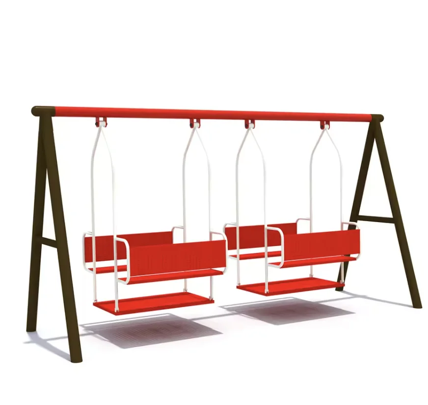 Kids Adult Indoor/Outdoor Garden Swing Set Metal Swings Saucer Swing Seat Climbing Frame Glide Home School Kindergarten