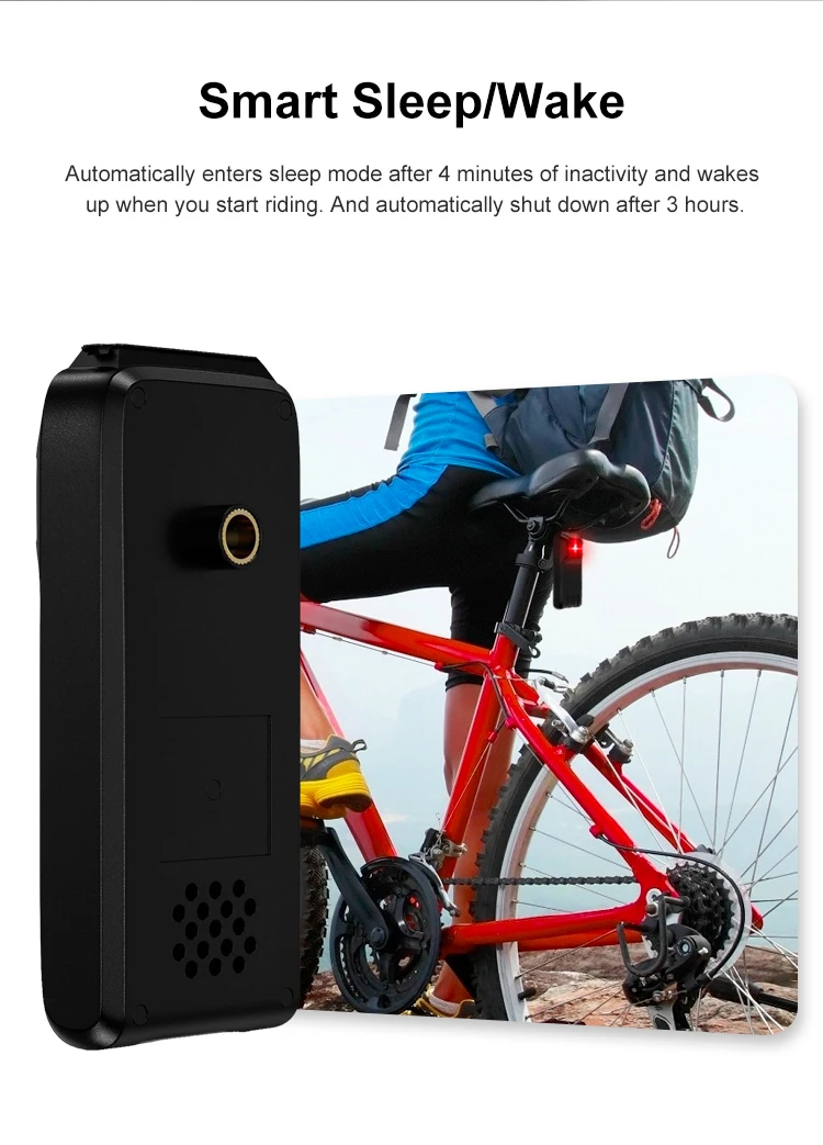 Jradar W100 Bicycle Rearview Radar Cycling Radar Tail Light Brake Sensing Lamp Saddle Seatpost Ebike Waterproof Bike Taillight