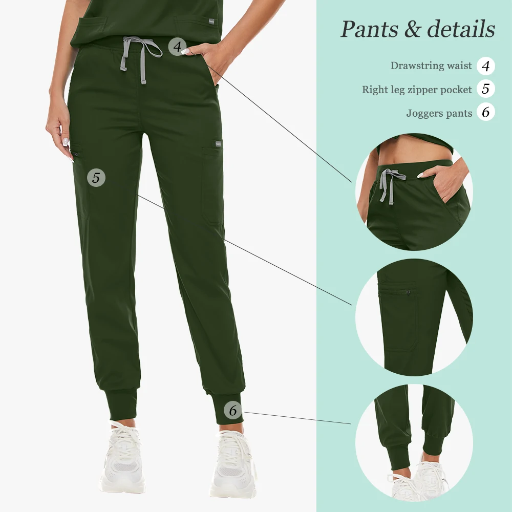 Großhandel Uniformen Pflege Scrubs Medizinische Top Scrub Sets Krankenhaus Chirurgische Uniformen Frau Mehrfarbige Jogger Set Beauty Spa Anzug