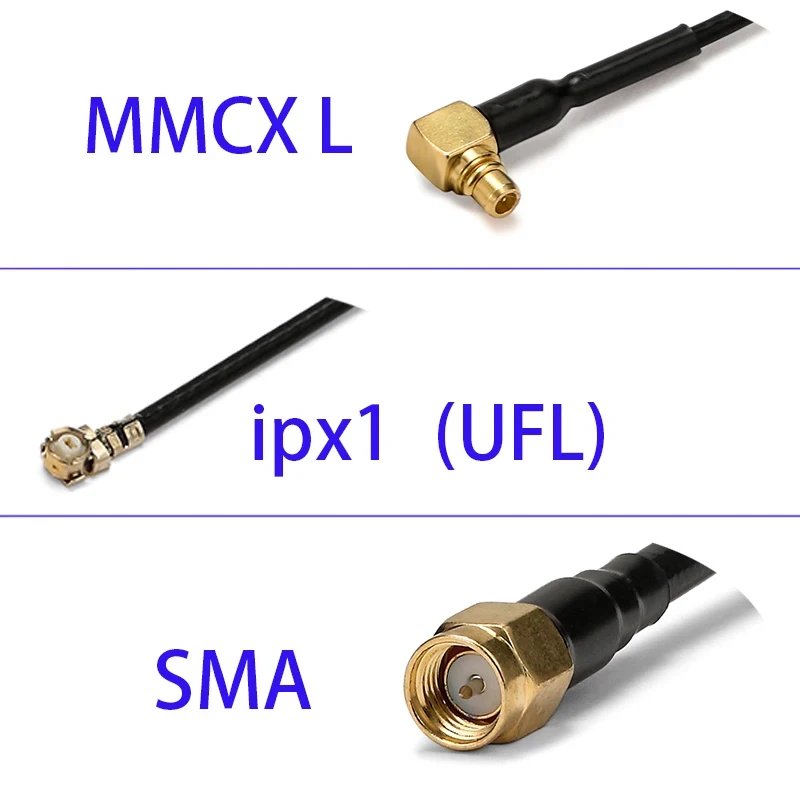 Black bear FPV 5.8G Lollipop Antenna LHCP RHCP SMA MMCX IPX1 Connector 3.5DBi Long Range For RC Racing Drone
