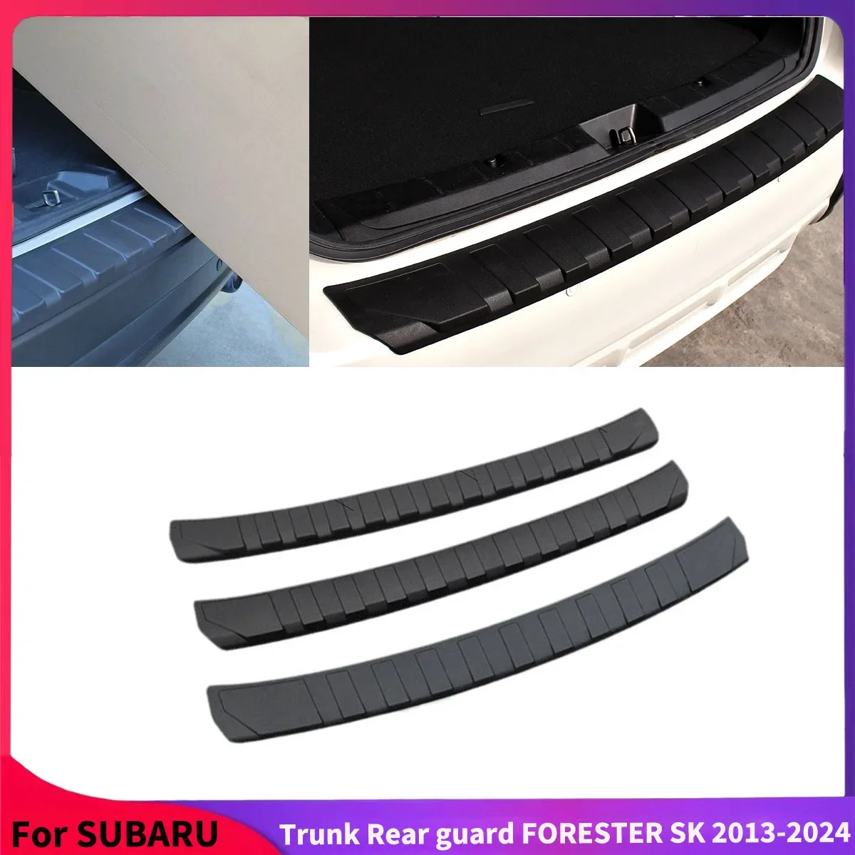 

For Subaru Forester SK 2013-2024 Trunk Rear Guard Rear Bumper Protector Sill Tread Plate External Decoration Accessories Tuning