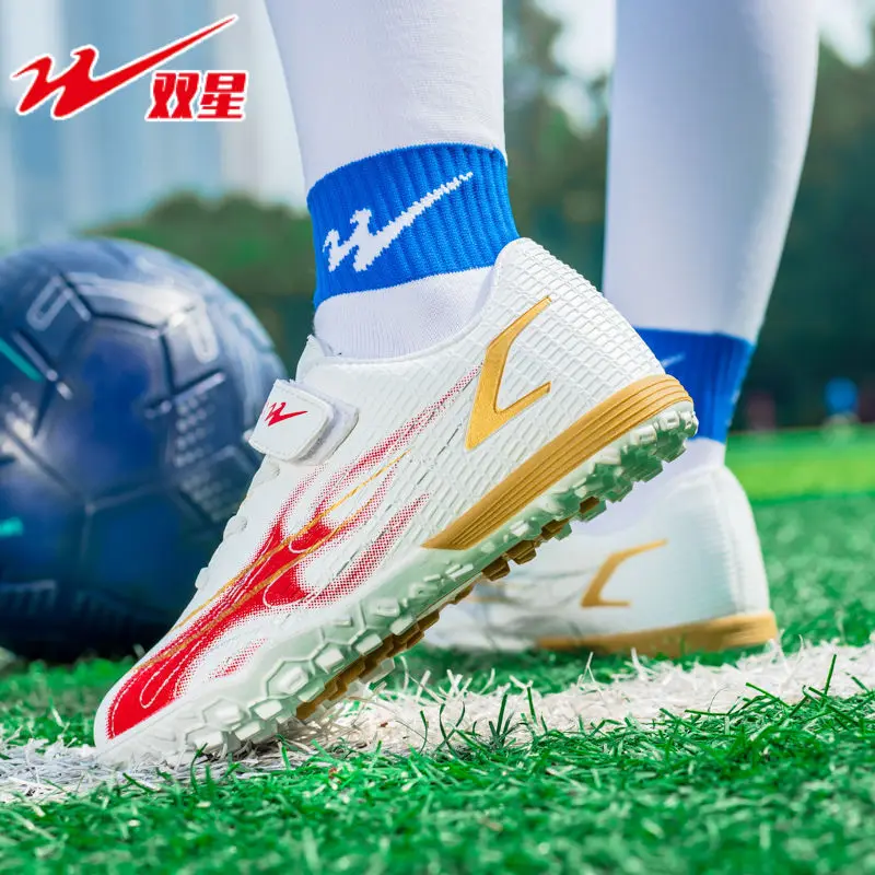 

Kids Studded Football Shoes Training Footwear for Boys Girls Pupils Junior High School Students Professional Match
