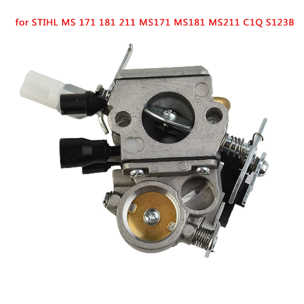 Zama-Compatible Carburetor Assembly for For MS171 For MS181 For MS211 M 11 Chainsaws Matches C1Q S123B Fuel Inlet Position
