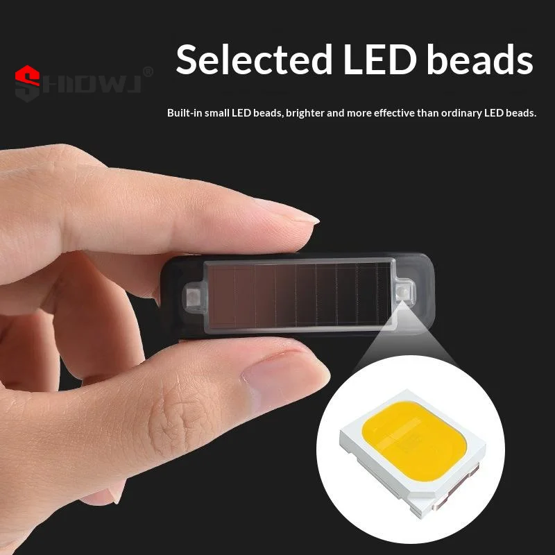 LED Solar Car Warning Light Mini Wireless Anti-Theft Flashing Lamp Simulated Dummy Alarm Security Light for Car Motorcycle Truck