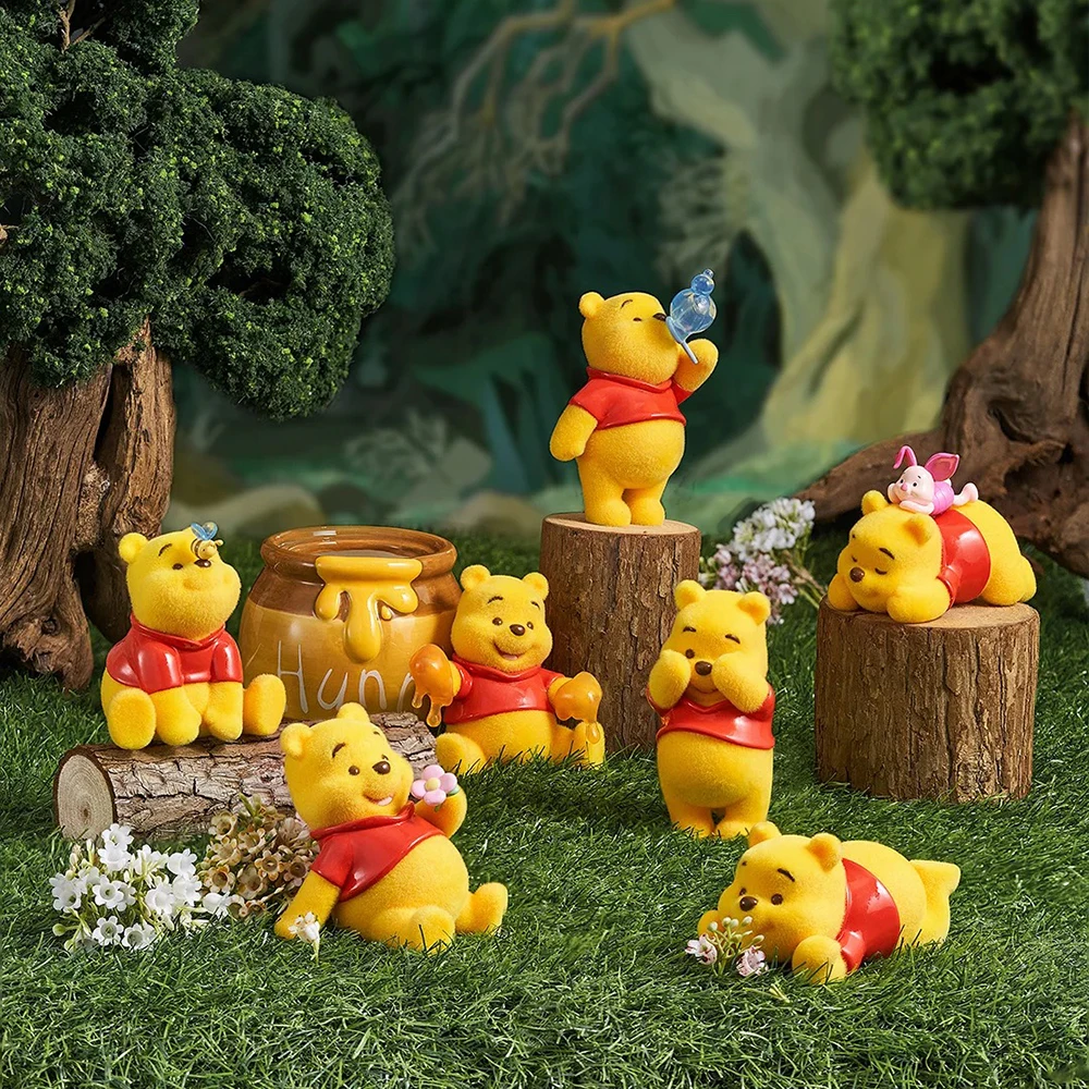 

Toptoy Winnie-The-Pooh Happy Everyday Series Hand-Held Tide Play Blind Box Flocking Cute Gift Trendy Toy & Hobbies