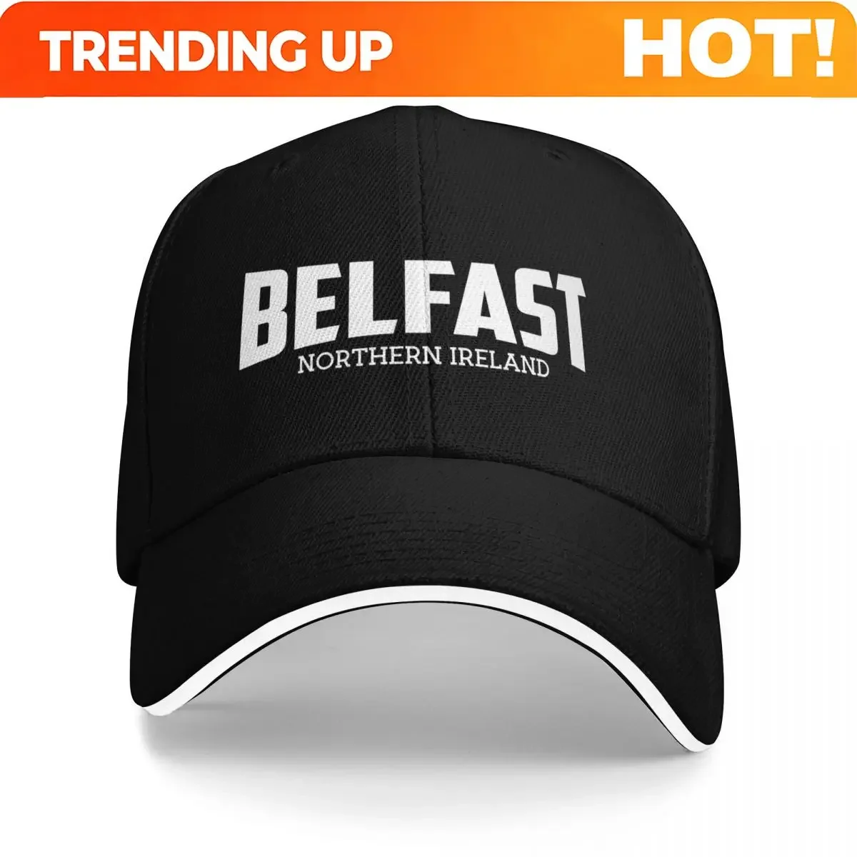 Custom Belfast Northern Ireland Baseball Cap Men'S Hat Hat Sun For Men Tennis Women'S
